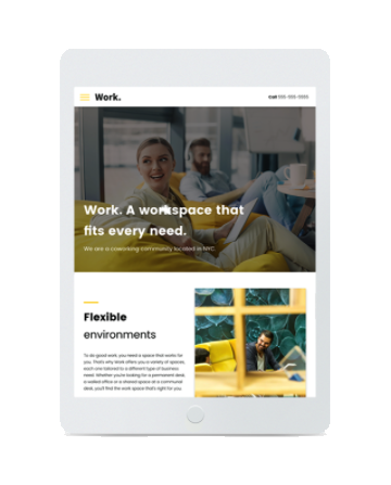 template primobiweb work tablette
